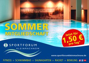 Die Sommermitgliedschaft im SportForum Kleinmachnow...